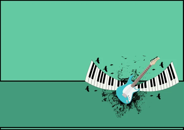 Piano and guitar background