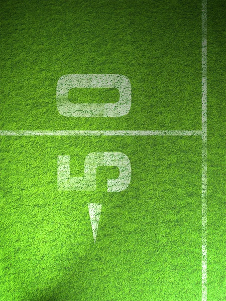 Amerikansk fotboll gräs — Stockfoto