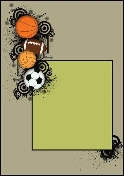 Basketball, football, handball, soccer Balls — Stock Photo, Image