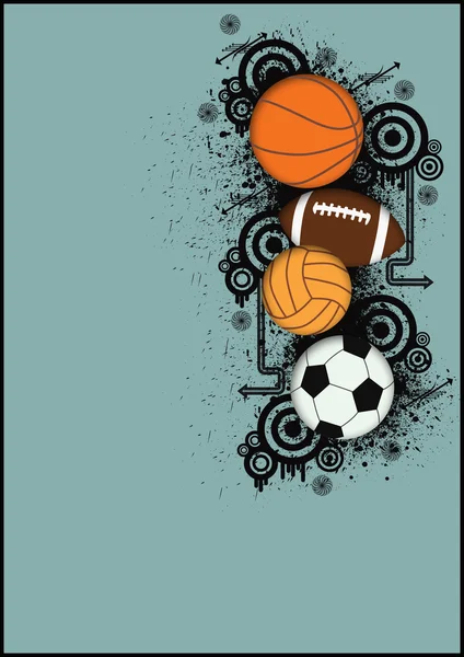Basket-ball, football, handball, balles de football — Photo