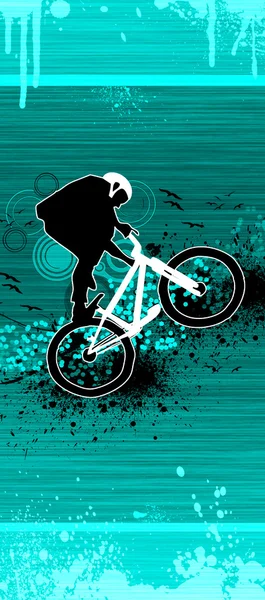 Salto de bicicleta — Fotografia de Stock