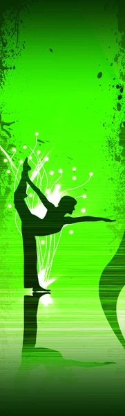 Yoga o balletto — Foto Stock