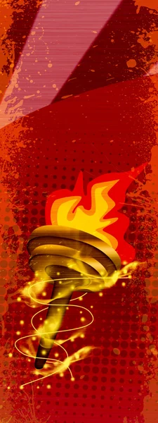 Burning torch — Stock Photo, Image