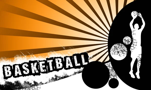 Hintergrund Basketball — Stockfoto