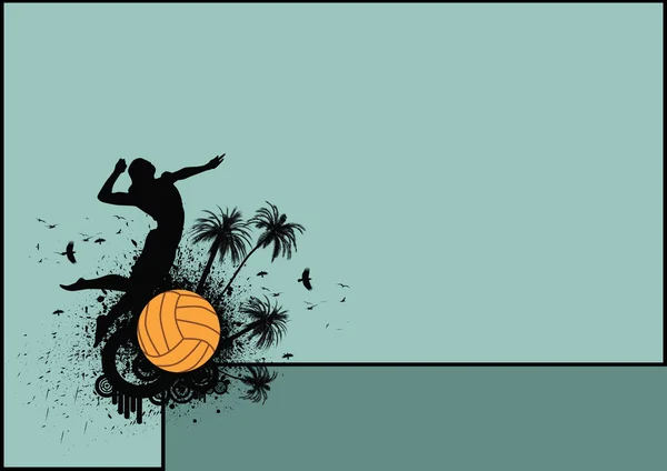 Пляжный волейбол — стоковое фото