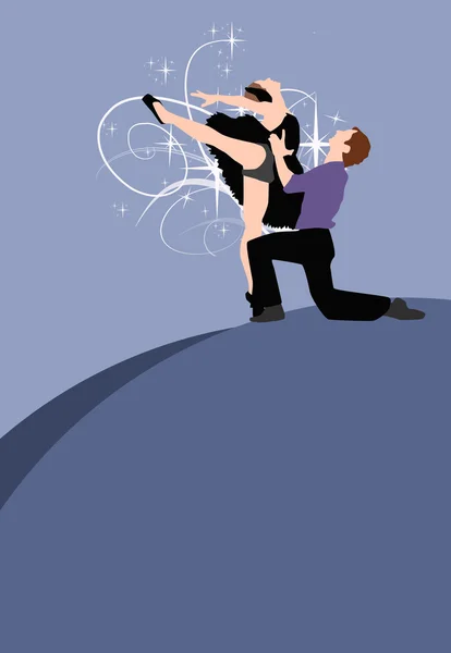 Балет танцю фону — стокове фото