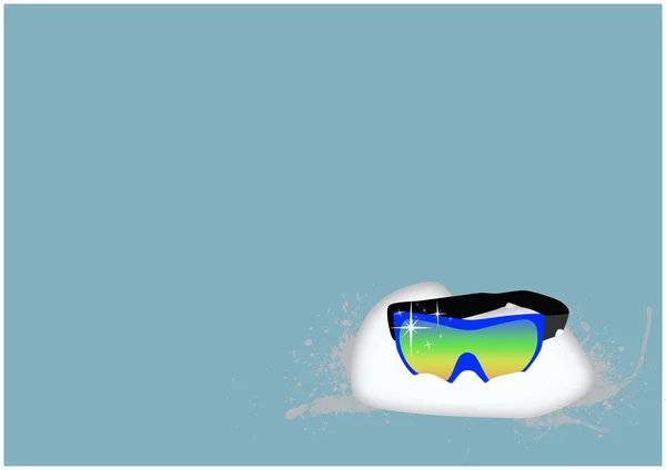 Vidro de esqui — Fotografia de Stock