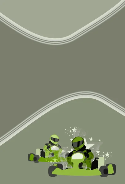 Fondo de Gocart — Foto de Stock