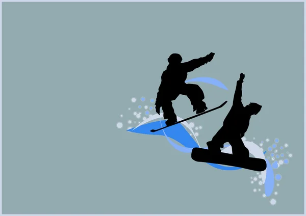 Snowboard background — Stock Photo, Image