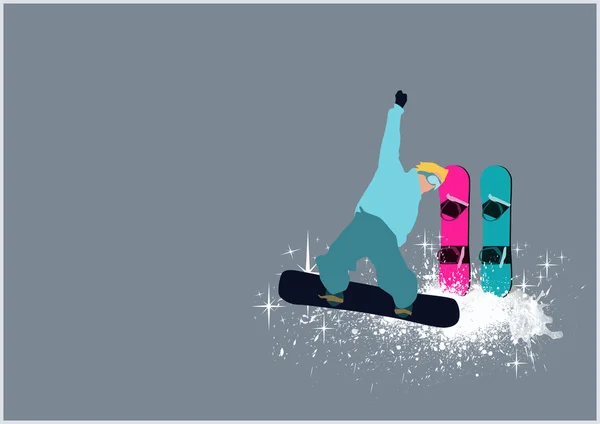 Snowboard background — Stock Photo, Image