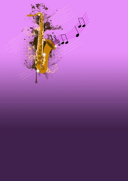 Saxophone backgrund — Stock Photo, Image