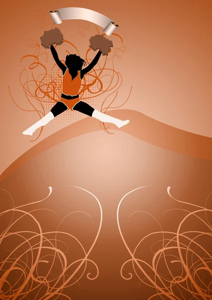 Cheerleader background — Stock Photo, Image