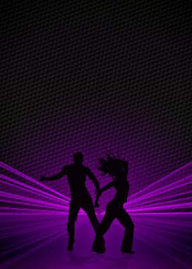 Zumba fitness dansı arka plan