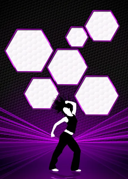 Zumba fitness dance background — Stock Photo, Image