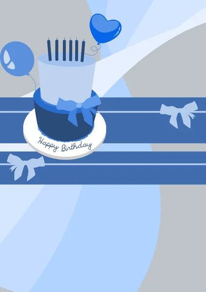 Birthday invitation card background — Stock Photo, Image