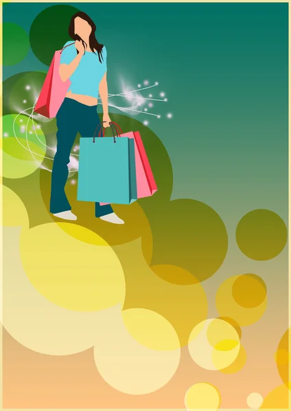 Shopping background — Stock Photo, Image