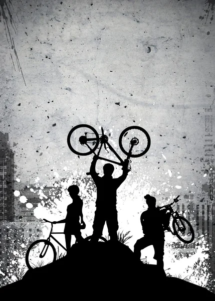 Bike tour pozadí — Stock fotografie