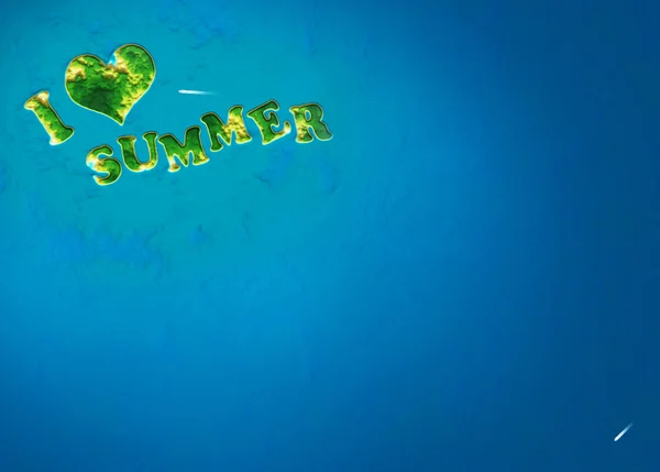 Summer island background — Stock Photo, Image
