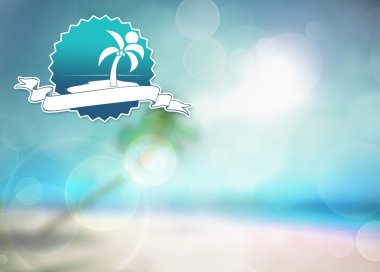 Summer paradise background clipart
