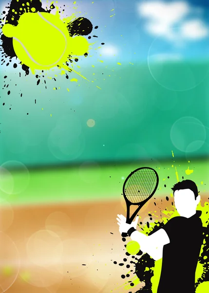 网球运动背景 — 图库照片