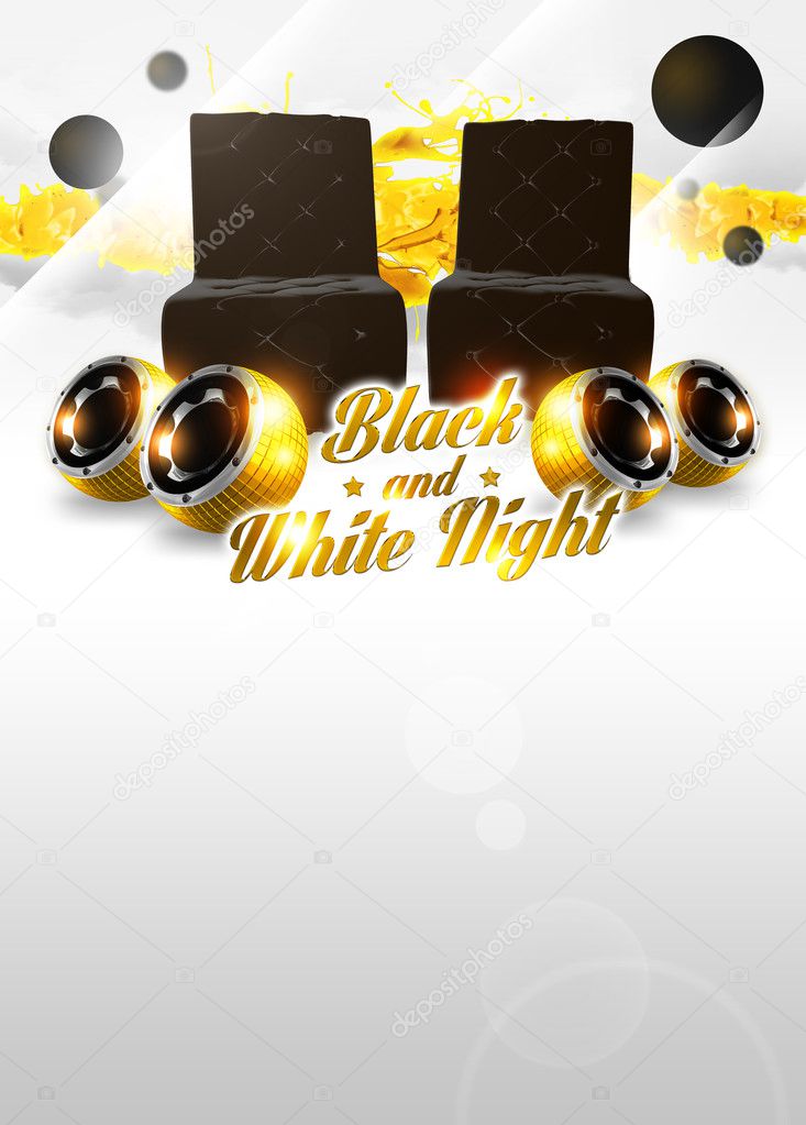 Back and white party background