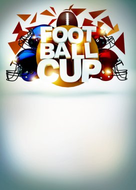 soyut Amerikan futbolu arka plan