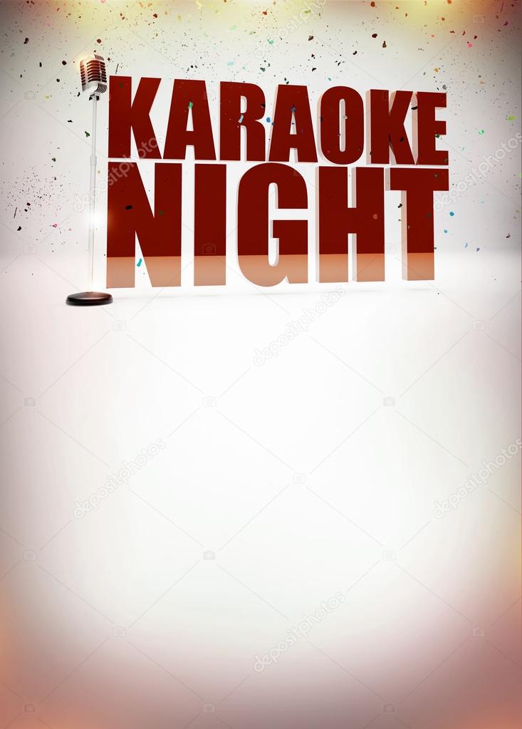Karaoke music poster