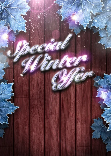 Winter business or invitation background — Stock Photo, Image