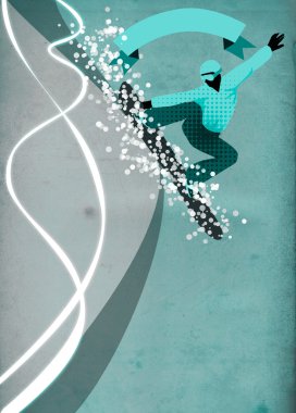 snowboard arka plan