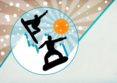 snowboard arka plan