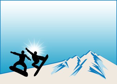 snowboard arka plan