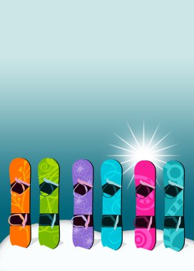 snowboard arka plan