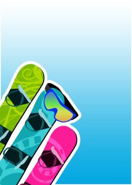 snowboard arka plan