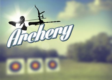 Archery poster clipart