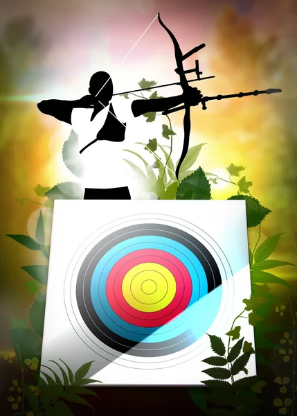 Archery poster — Stock Photo, Image