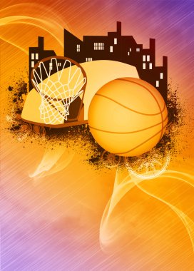 Basketball background clipart