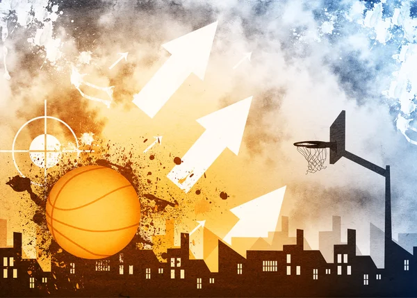 Basketball background — Stock Photo, Image