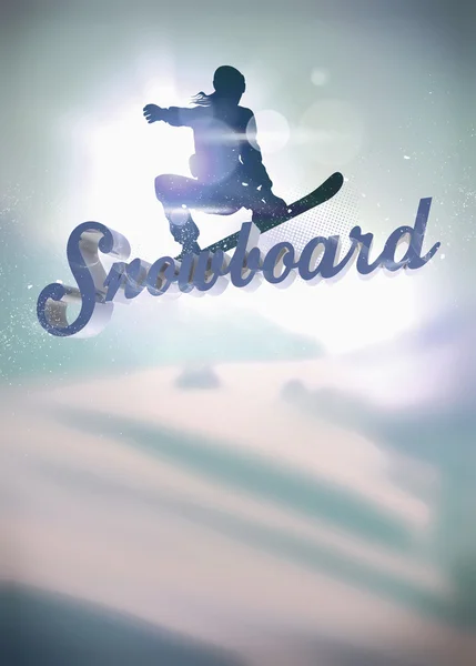 Snowboard arka plan — Stok fotoğraf
