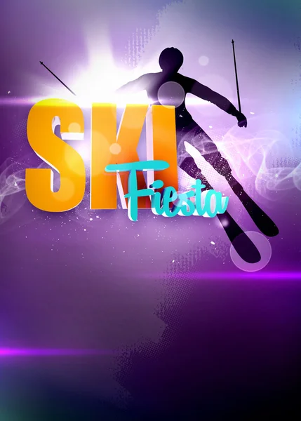 Skiën achtergrond — Stockfoto