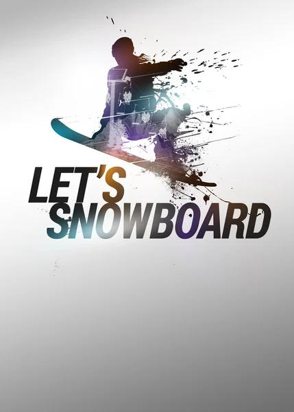 Snowboard background — Stock Photo, Image