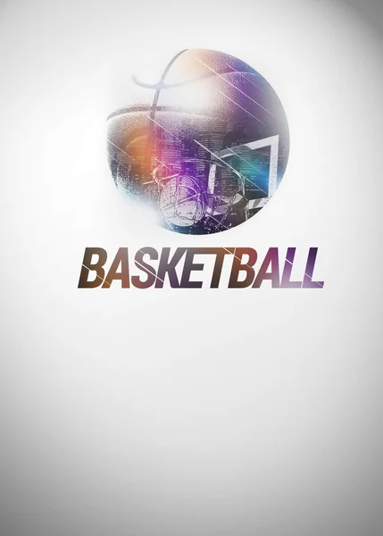 Baketball background — Stock Photo, Image