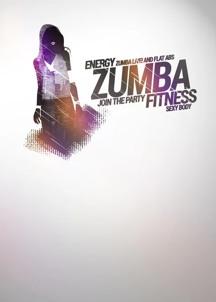 Zumba 댄스 파티 또는 교육 배경 — 스톡 사진