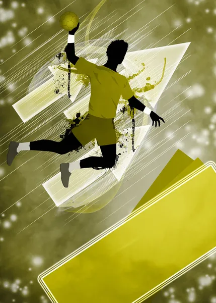 Handball man background — Stock Photo, Image