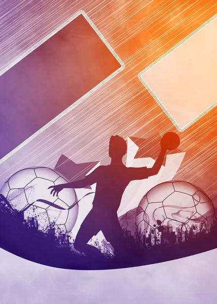 Handball man background — Stock Photo, Image