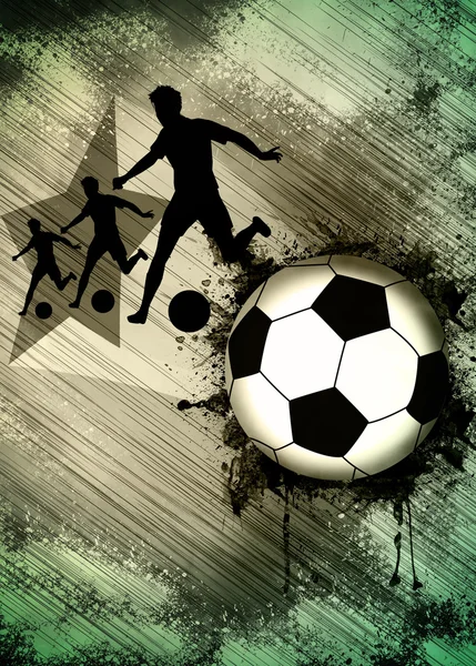 サッカーまたはフットボールの背景 — ストック写真