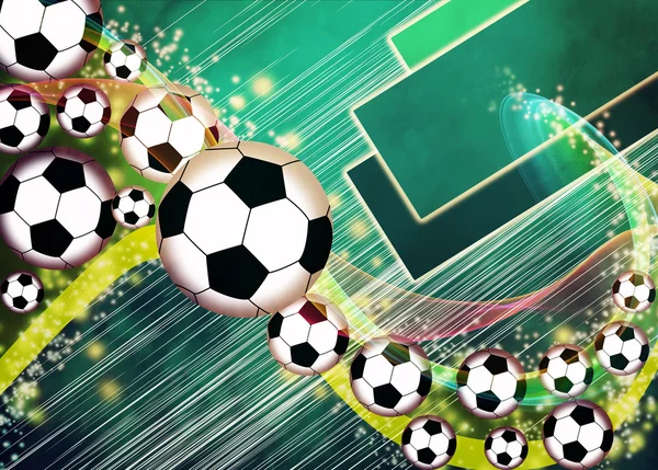 Voetbal of de voetbal achtergrond — Stockfoto
