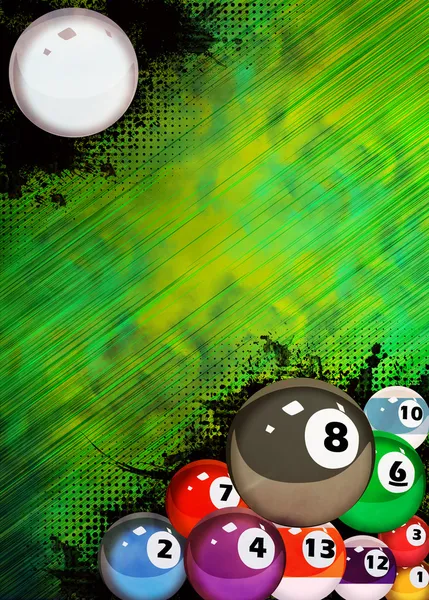 Billard-Hintergrund — Stockfoto