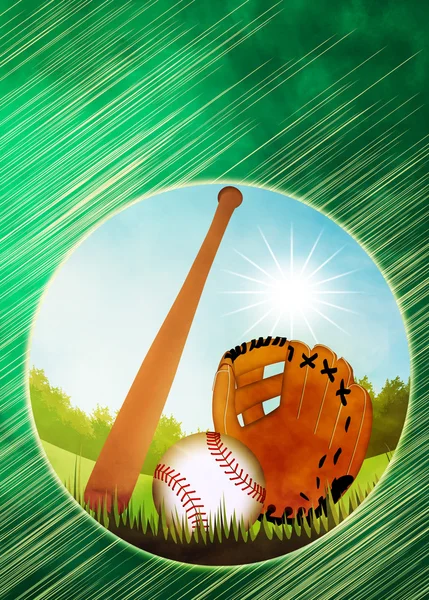 Baseball background — Stock Photo, Image