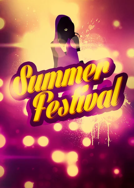 Summer Party Festival background — Stock Photo, Image