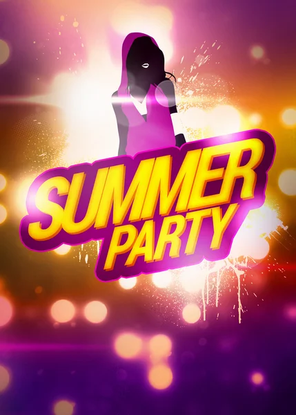 Summer Party sfondo — Foto Stock